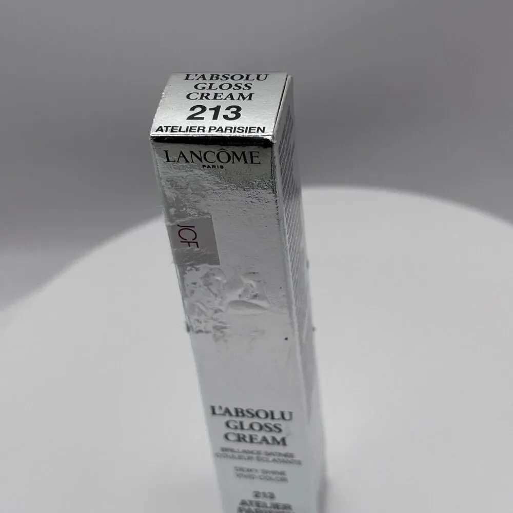 LANCOME L'ABSOLU GLOSS CREAM Shine Lip Color 213 Atelier Parisie 0.27oz/8ml NIB